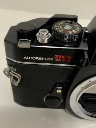 Vintage Konica Autoreflex TC SLR 35mm Film Camera RARE 4