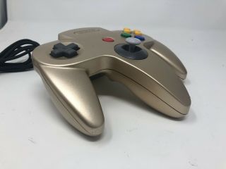 Authentic Nintendo 64 N64 Gold Official Controller Rare Colored Game Pad 4