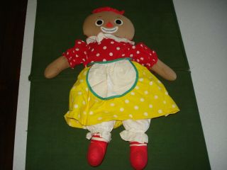 Rare 1965 Beloved Belindy Raggedy Ann Type Doll By Knickerbocker,  Top