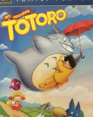 My Neighbor Totoro DVD,  2002 FOX FAMILY FEATURE RARE Movie W Insert HTF 2