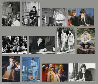 Ringo Starr Photo Set Of 12 Rare Real Single Photos,  Candid Concert Tour Beatles
