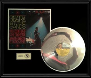 Frank Sinatra Count Basie Live At The Sands Platinum Record Disc Lp Rare