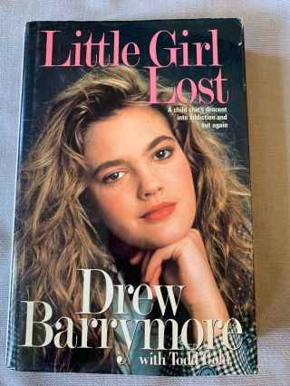 Drew Barrymore Autograph " Little Girl Lost " 1990 Memoir Rare Early Full Signature