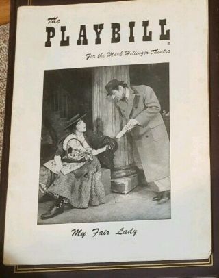 Julie Andrews " My Fair Lady " Rex Harrison 1957 Playbill Rare Broadway