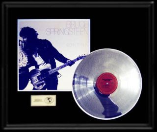 Bruce Springsteen Born To Run Rare Gold Record Platinum Disc Lp Album Frame