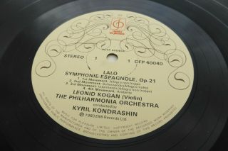 Leonid Kogan Violin Lalo Symphonie Espagnole CFP 40040 Stereo UK ED1 Rare LP 2