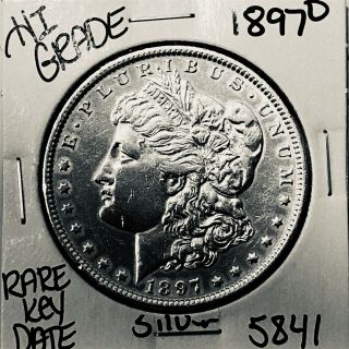 1897 O Morgan Silver Dollar Hi Grade U.  S.  Rare Key Coin 5841