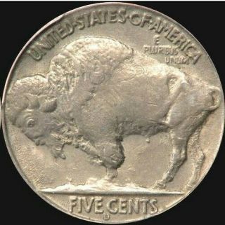 Rare 1937D Buffalo V Nickle Teo Errors Three Legs coin 2