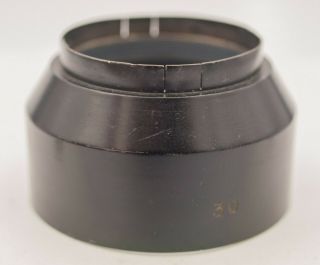 Rare - Pre War Carl Zeiss Jena Sonnar Tessar Contax Rf 30mm Id Lens Hood