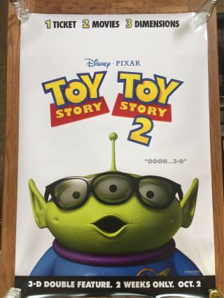 Toy Story Poster Ds 27x40 Rare Disney