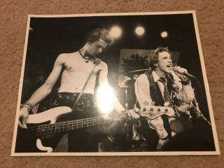Rare,  Promo Press Photo Sex Pistols Johnny Rotten Sid Vicious