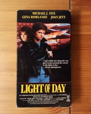 Light Of Day (1987) On Vhs Michael J Fox,  Joan Jett Rare And Oop Vestron Video