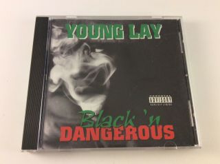 Young Lay - Black ‘n Dangerous Cd (1996,  Atlantic) 2pac Dre G Funk Oop Htf Rare