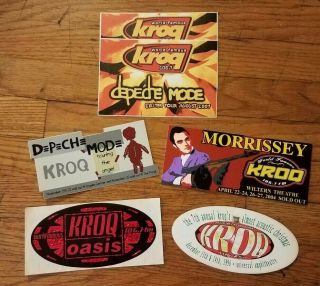 Rare Kroq Stickers Depeche Mode Oasis 2000 