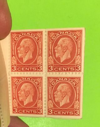 Vintage Book of Canadian 1,  2,  3 Cent Postage Stamps - 12 Stamps - Rare 4