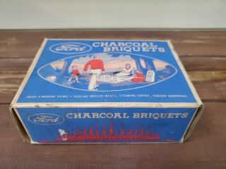 Rare Vintage 1930s Henry Ford Charcoal Briquets Full Box