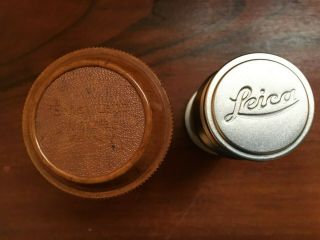 LEICA Elmar 90mm f4 for Screwmount w/ Rare Brown Bakelite Case 3