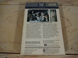 Vintage STAR WARS 1982 Beta 20th Century Fox Rare Collectable Slide Box Betamax 8