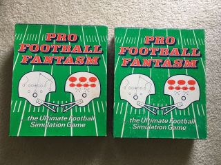 Pro Football Fantasm Game W 1993 Season Also 1989/90 Cards Strat O Matic Rare