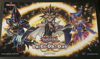 Yugioh Day 2016 Yugi Muto Dark Magician Girl Dmg Playmat Official - Very Rare