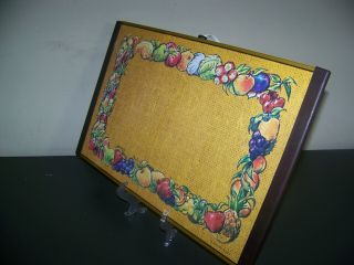 Vintage Rare Warm - O - Tray 60 by Salvatore Puglisi Fruit Pattern 2