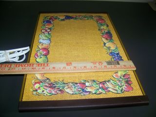 Vintage Rare Warm - O - Tray 60 by Salvatore Puglisi Fruit Pattern 4