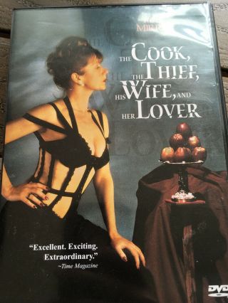 The Cook,  The Thief,  His Wife,  And Her Lover (dvd,  2001) Helen Mirren,  Oop Rare
