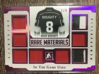 Drew Doughty 2017 In The Game Rare Materials Magenta Sp 1/4 C 