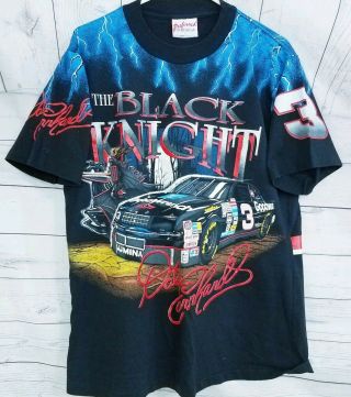 Vintage Dale Earnhardt The Black Knight T Shirt Large L Rare Vtg 80s 90s Euc
