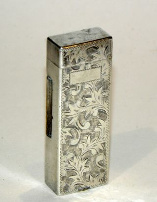 rare 1930 ' s japanese 950 sterling silver dunhill style rollalite petrol lighter 3