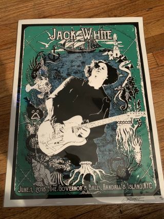 Rare Jack White Governors Ball Poster
