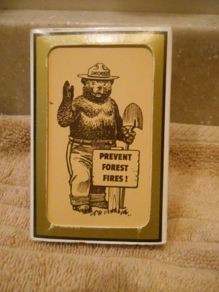 Vintage Smokey The Bear Playing Cards Gemaco Rare
