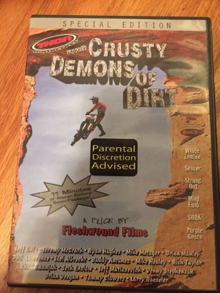 Crusty Demons Of Dirt Dvd Color Ntsc - Motocross Mx Dirt Bike Rare Out Of Print