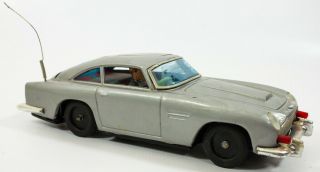 Gilbert Tin James Bond 007 Aston Martin DB5 w/ Box Rare 1965 Flaws 3