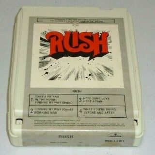 Rush: Self Titled First Album Early Mercury Moon 8 Track Tape Rare