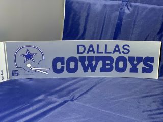 Rare Vintage Bumper Sticker Dallas Cowboys 1970 