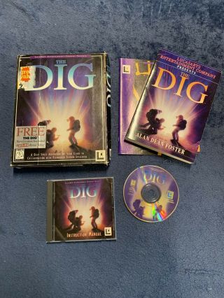 The Dig Lucasarts Ibm Cd - Rom 1995 Big Box Pc Computer Game Spielberg Cib Rare