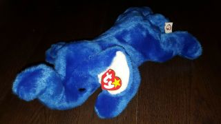 Ty Beanie Buddy Peanut The Royal Blue Elephant 1998 Rare Retired 17“ Collectible
