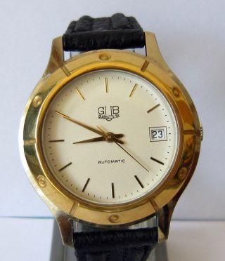 Vintage Rare " Gub - Glashutte " Mens German Automatic Watch,  1990 