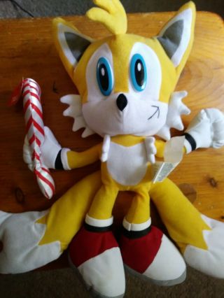 Toy Network Sonic The Hedgehog Miles Tails Plush Rare Christmas
