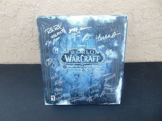 Rare Signed World Of Warcraft Wrath Of The Lich King Collectors Edition