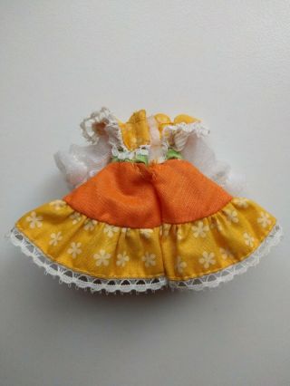 Vintage Rare Strawberry Shortcake doll clothing Orange Blossom Berrykin dress 2