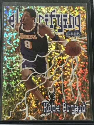 1998 - 99 Fleer Tradition Electrifying Kobe Bryant Rare Insert