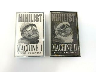 Nihilist Machine I & Ii 1992 Demo Tape Set Rare 1 & 2 Cassette Tape Death Metal