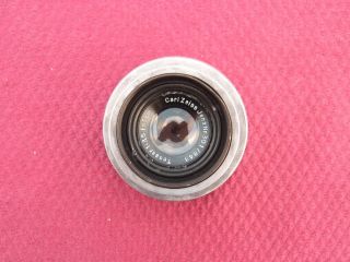 Carl Zeiss Jena Lens Tessar 1:3,  5 F = 5cm M40 Praktiflex 50mm 14 Blades Rare