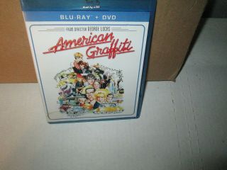 American Graffiti Rare Blu Ray & Dvd Combo Ron Howard Harrison Ford 1973