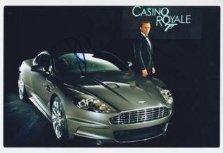 Daniel Craig 007 James Bond Rare Autograph As James Bond & Aston Martin Casino R