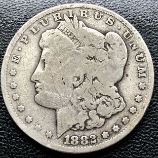 1882 Cc Morgan Dollar Carson City Silver $1 Rare Circulated 18568