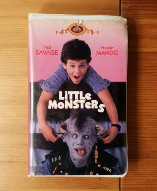 Little Monsters On Vhs Rare Oop Cult Comedy Clamshell Case Fred Savage