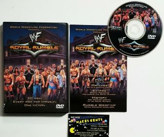 Wwf Royal Rumble 2001 (dvd,  2001) Rare 30 Men One Victor Wwe Oop